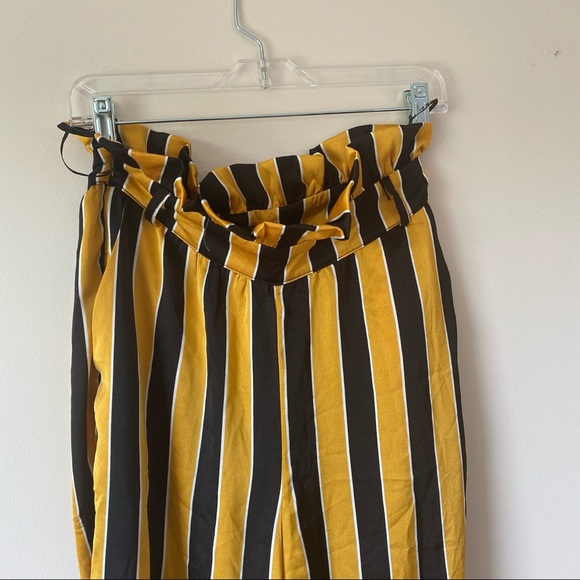 NWT Black and Yellow Stripped Pants - Picture 11 of 11